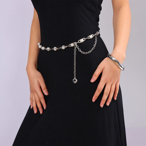 สร้อยคาดเอวมุกชั้นเดียว ดีไซน์เก๋ ประดับมุกเทียมแบบฝังขอบ เหมาะสำหรับใส่ทุกวัน สร้อยแฟชั่นสำหรับร่างกาย - Product Image 4