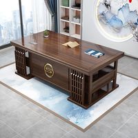 Chaise de bureau de direction en bois massif sur mesure, modèle standard Amérique du Nord, avec bibliothèque intégrée, mobilier de remplacement pour bureau de patron