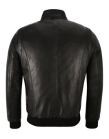Blouson aviateur pour homme en cuir Nappa noir 100% véritable, style Top Gun, marque privée, OEM/ODM, vente en gros, usine, blouson pilote bomber