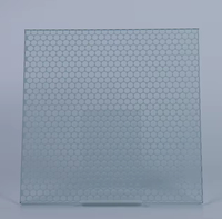 Verre décoratif à motif alvéolé givré pour la confidentialité, idéal pour les cloisons intérieures, les murs de bureau et les douches de salle de bain
