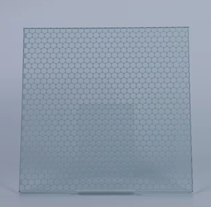 Honeycomb Dot Pattern Decorative Figured Glass Frosted Privacy <b>Control</b> For Interior Partition Office Walls And Bathroom <b>Shower</b> - Product Image 5