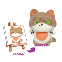 Porte-clés en peluche personnalisé moelleux avec rembourrage en polyester et coton PP ultra doux