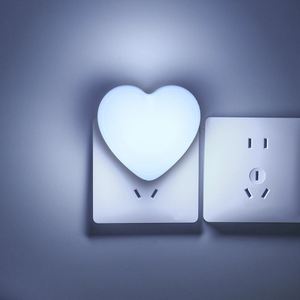 LED Night <b>Light</b> Heart-shaped love Energy-saving Room Romantic Atmosphere Mood Bedside Lamp Sleep <b>Light</b> Control Induction Lamp - Product Image 2