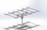 Système de suivi solaire à double axe JIMMY 5 kW, ensemble complet, 10 panneaux, supports de montage, trackers solaires au sol, DC24, garantie 1 an, 27 m/s