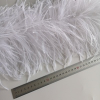 Boas en plumes d'autruche artificielles de haute qualité en gros, accessoires de vêtement, plumes d'autruche pour accessoires de robe DIY, carnaval