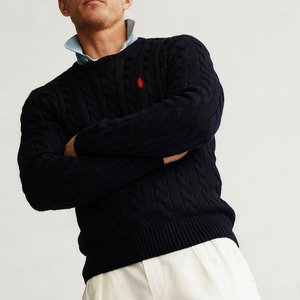 Suéteres de <span class=keywords><strong>Mujer</strong></span> de Cachemira y <span class=keywords><strong>Lana</strong></span> Merino de Calidad Original para Otoño e Invierno, Cuello Redondo, Tejido de Cable con Logotipo - Product Image 3