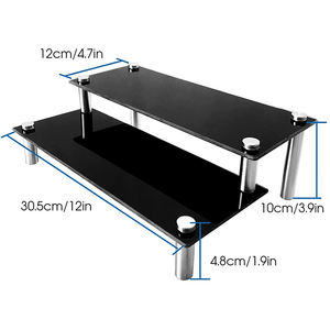 Estante de vidrio de 2 niveles para exhibición - Product Image 2