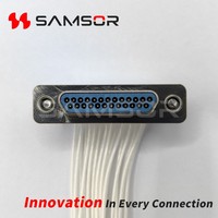 Conector Rectangular de Aviación Serie J30J MIL-DTL-83513 Micro-D, Conector Pigtail J30J-25TJL, Ensamblaje de Cable Personalizado