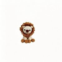 Jouets en peluche animaux au crochet faits à la main, ensemble amigurumi tricoté mignon, cochon, tortue, lion, éléphant, licorne, mini poupées en peluche pour enfants, cadeau