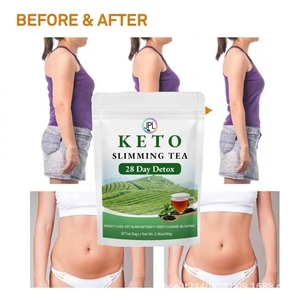 Té Herbal Keto de 28 Días para Desintoxicación y Adelgazamiento con Flores para Adultos, en Caja - Product Image 5