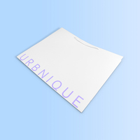 Sac en papier personnalisé avec poignée en corde de coton, impression de logo de luxe blanc, pour boutique de shopping