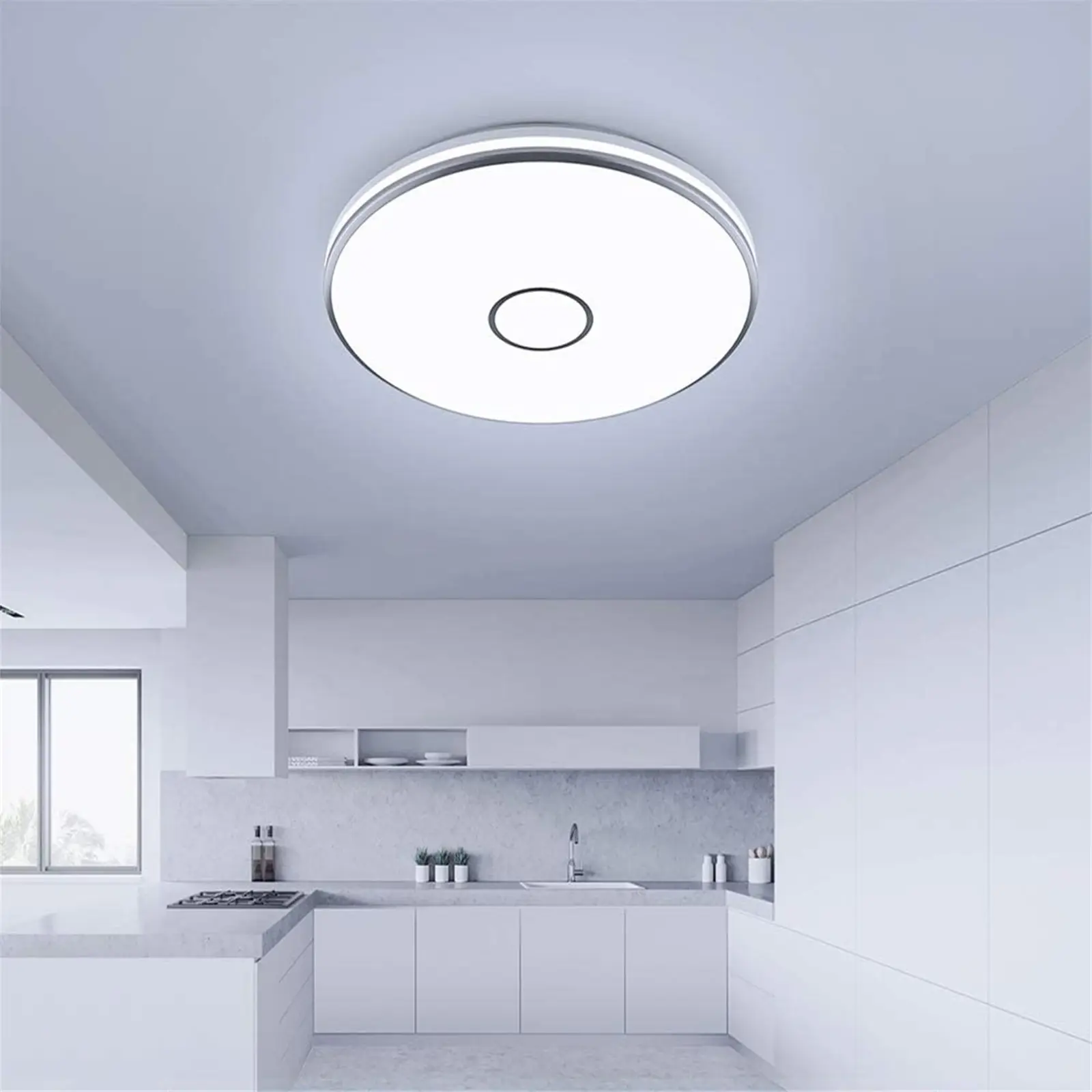 40W LED Ceiling Lights 3800LM 5000K Waterproof Round Modern Lamp for Bedroom Kitchen Dining Room Hallway Laundry Warehouse