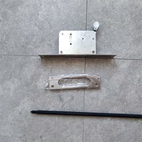 Serrure de porte en acier de haute qualité de style européen à 3 points de verrouillage, cylindre sans clé, pour portes en bois