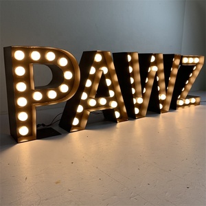 New Arrival tùy chỉnh marquee thư ký thép không gỉ marquee thư ký marquee ký thư cổ điển cho trang trí - Product Image 3