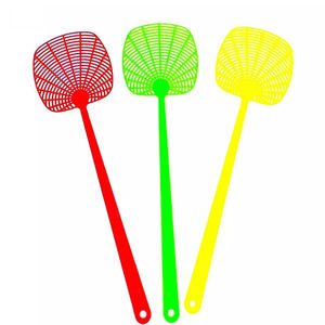 Matamoscas de plástico de malla fina Multicolor superventas con mango para matar mosquitos - Product Image 6