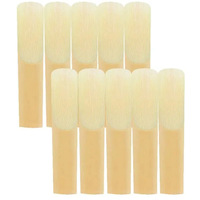 Distributor 10 Pcs Reeds Saksofon Kekuatan 2.5 Alto Tenor dan Soprano Aksesoris Instrumen Tiup untuk Ibadah Gereja