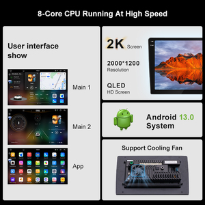 ระบบมัลติมีเดียในรถยนต์ รุ่น Factory 12G+256GB Octa-Core 7870 <span class=keywords><strong>Android</strong></span> 14 หน้า<span class=keywords><strong>จอ</strong></span> OLED 2K รองรับ 4G ขนาด 9-10 นิ้ว สำหรับรถยนต์ทั่วไป พร้อมระบบนำทาง GPS - Product Image 3