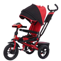 Offre Spéciale 4 en 1 poussette pour enfant, tricycle à 3 roues pour fille, tricycle à poussée pour enfant en bas âge
