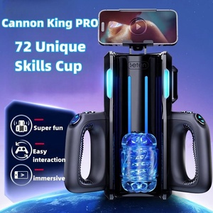 Capacité sexuelle masculine Augmentation rapide et rétractable Dispositif de temporisation de la succion Support pour téléphone Sexy Girl Blow Job Masturbation Cup - Product Image 2