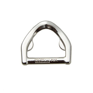 Anillo Metálico en D AK450-058-NKL, Alta Resistencia, Apto para Productos de Exterior, Collar para Mascotas - Product Image 1