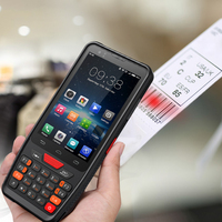 Terminal industriel robuste 4G/WIFI/GPS, PDA de capture de données, scanner de codes-barres intelligent portable, PDA Android avec clavier physique