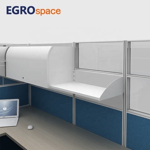 Mesa de melamina EGROspace, escritorio en forma de L, Partición de oficina moderna, estación de trabajo, muebles, cubículo modular - Product Image 3