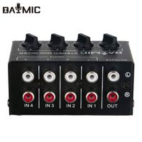 DAYMIC Profesional Portabel Pc Mini 4 Saluran Dsp Efek Konsol Suara Pencampuran Studio Rekaman Stereo Headphone Amplifier Audio