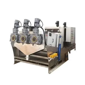Sludge Flow and Cake Monitoring System Screw Press Sludge Dewatering Machine for Paper and Pulp