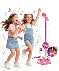 Micrófono de Karaoke con Luz LED, Juguete Musical Educativo, Regalo para Niños, para Cantar <span class=keywords><strong>Canciones</strong></span> - Product Image 2