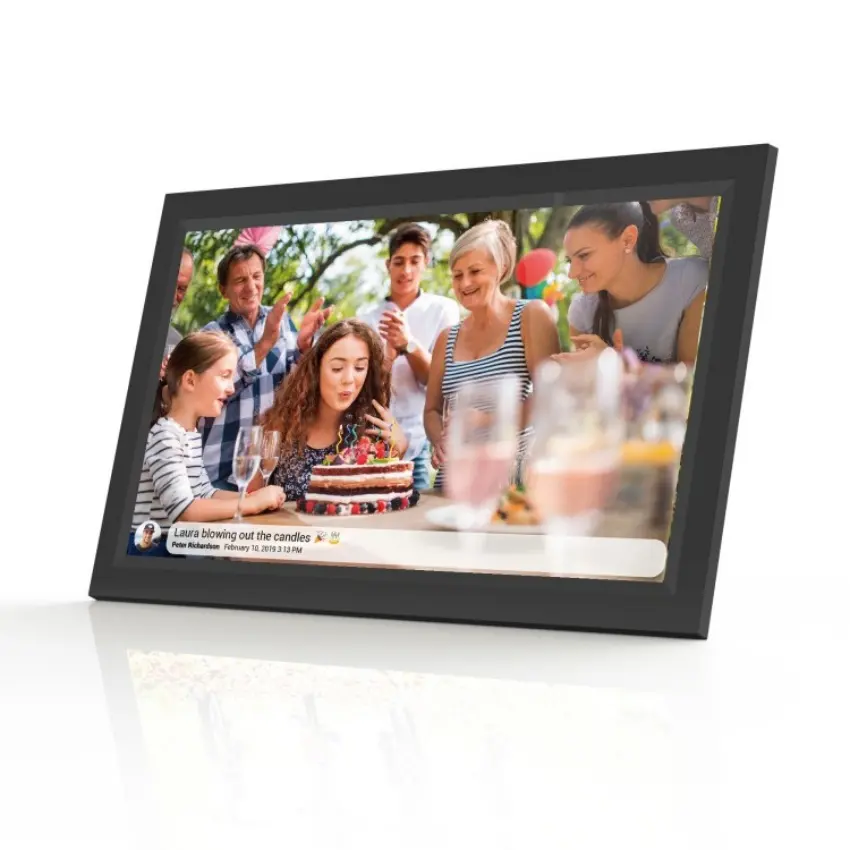 10 inch WiFi Cloud Digital Picture Frame Photos from Anywhere Touch Screen Display Digital Photo Frame with 16GB Gift for Family