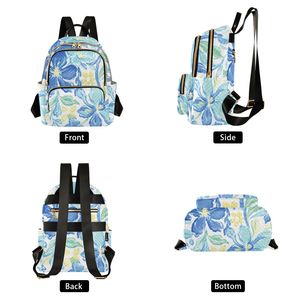 Mochila Acolchada Ondulada al por Mayor para Mujer, Mochila de Viaje de Gran Capacidad con Bolsillo con Cremallera - Product Image 2