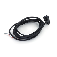 Sensor Fotoelektrik KRONZ Output Ganda 1.2x0.8mm Objek Buram 5mm Tetap Buram 5~24VDC Slot Indikator LED Perlindungan IP67