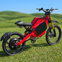 Nouvelle Moto Électrique Tout-Terrain 2026 HCBK-SS80 à Suspension Intégrale, Batterie 84V 75Ah, 25000W, Style Stealth Bomber