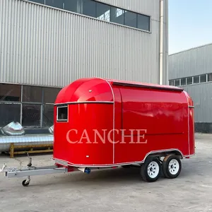 Remorque de camping rouge personnalisée pour l'extérieur, 4m, camions de cuisine mobiles avec certification CE - Product Image 6