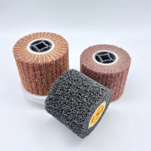 Disque abrasif cylindrique en oxyde d'aluminium de bonne qualité, roue de dessin pour machine à tréfiler avec arbre à trou de serrure OEM - Product Image 4