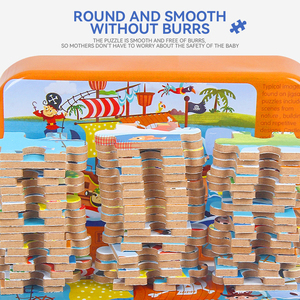 Đồ Chơi Xếp Hình Bằng Gỗ 3D Động Vật Và Trái Cây Và Xe Cộ Bán Chạy Đồ Chơi Ghép Hình Bằng Gỗ Cho Trẻ Em 60 Chiếc - Product Image 3