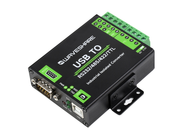 Waveshare USB TO RS232 485 422 TTL-SKU-23996 ,FT232RNL USB TO RS232/485/422/TTL Interface Converter, Industri