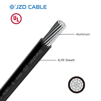 Cable de Aluminio JZD UL 6AWG-750KCMIL XHHW-2, Conductor de Aluminio Compacto Trenzado Resistente al Sol, Cable XHHW-2 para Conducto