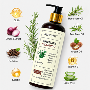 <span class=keywords><strong>Shampoo</strong></span> Anticaduta al Rosmarino con Vitamina B, Cipolla e Cheratina, Senza Solfati, Parabeni e Siliconi, Cruelty-Free, 500ml OEM - Product Image 1