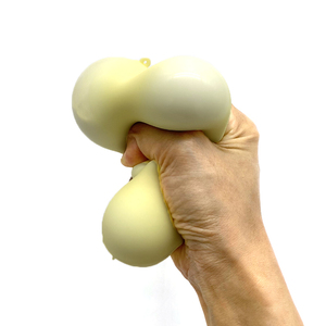 TPR Yellow Cheese Sticks Soft <b>Squeeze</b> Stress <b>Ball</b> for Desktop Anxiety Relief Office Decor Kids and Adults Promotional Gift - Product Image 2