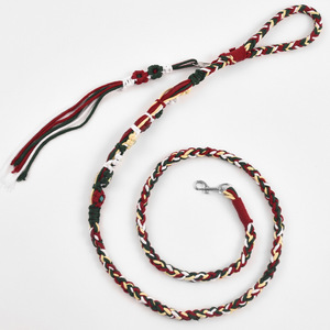 Cuerda de algodón hilado multicolor, 200 piezas, cordón trenzado redondo de alta tenacidad para arnés de perro y gato, material para manualidades DIY - Product Image 2