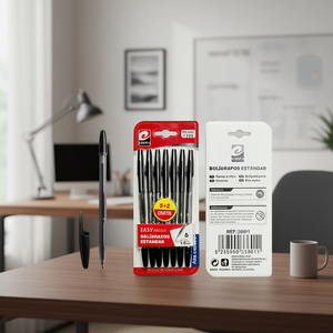 Bolígrafo Erpsl de 1.0 mm, Negro, 7 Unidades, Recargable, para Uso Simple en Oficina - Product Image 2