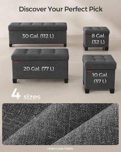 Vente en gros repose-pieds de luxe de haute qualité pouf <span class=keywords><strong>plateau</strong></span> en tissu banc tabouret de rangement pliable pouf <span class=keywords><strong>avec</strong></span> couvercle - Product Image 4