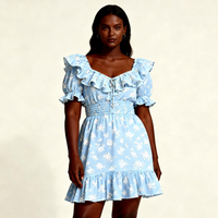 Robe d'été personnalisée à imprimé floral, design tendance, robes décontractées pour femmes sur mesure