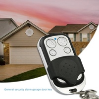 Télécommande universelle pour porte de garage à 4 boutons, 433 MHz, clonage, code fixe, code roulant, communication sans fil RF 12 V, portail