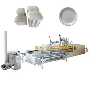 Food Packaging Foam Lunch Box Plates Automatic Vacuum Forming Machine