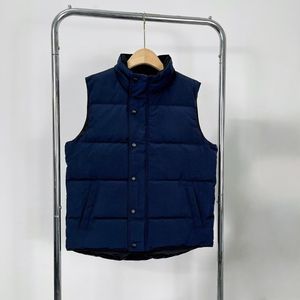 Mode hommes hiver décontracté sans manches doudoune rembourré gilet noir vêtements d'extérieur imperméable plus chaud bouffant gilet pour l'hiver canadien - Product Image 4