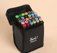Marqueurs à alcool 24/48/60/80 couleurs, feutres à double embout pour manga et croquis, fournitures scolaires d'art, ensemble de dessin