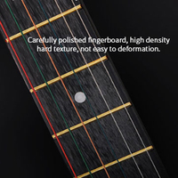 OEM ODM CIVIN QD-H38Q-S 38 Inch Basswood Cutaway Matte Finish Acoustic Guitar with Copper Strings for Beginner
