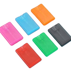 <b>Pocket</b> 20ml PP Credit Card Hand Sanitizer Spray Bottle Empty Credit Card Perfume Bottle With Spray Cap - Product Image 5